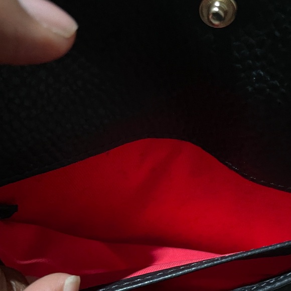 Dooney & Bourke Pebble Grain Leather Continental Clutch Wallet Black BrownColor - Picture 10 of 13